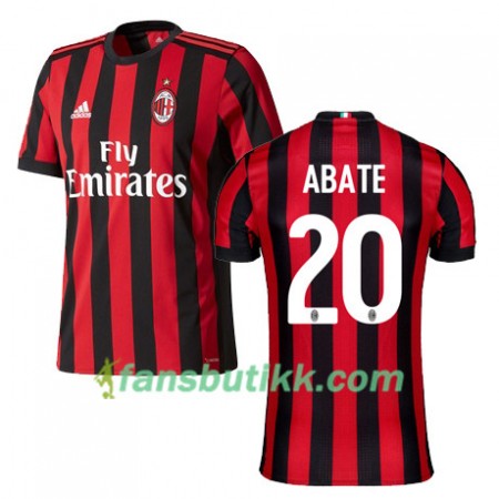 Fotballdrakt AC Milan ABATE 20 Hjemmetrøye 2017-2018 Kortermet
