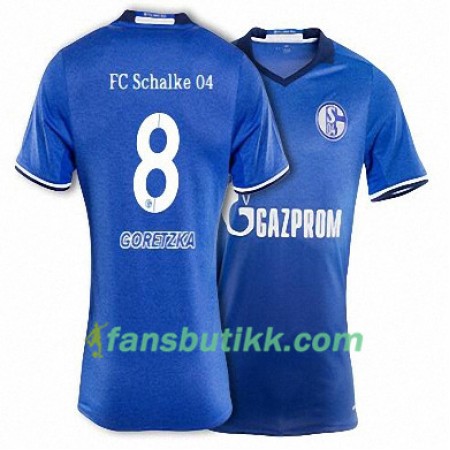 Fotballdrakt FC Schalke 04 GORETZKA 8 Hjemmetrøye 2017-2018 Kortermet