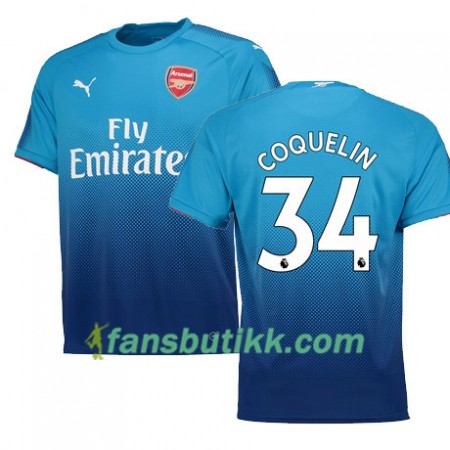 Fotballdrakt Arsenal COQUELIN 34 Bortetrøye 2017-2018 Kortermet