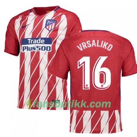 Fotballdrakt Atlético Madrid VRSALJKO 16 Hjemmetrøye 2017-2018 Kortermet