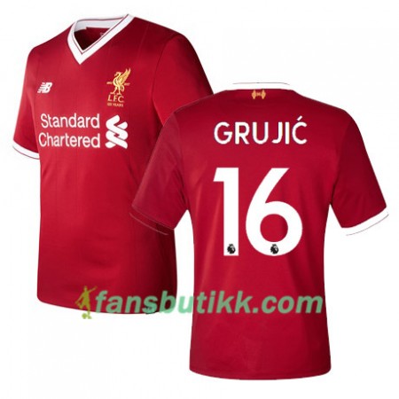Fotballdrakt Liverpool GRUJIC 16 Hjemmetrøye 2017-2018 Kortermet