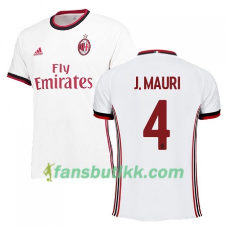 Fotballdrakt AC Milan J MAURI 4 Bortetrøye 2017-2018 Kortermet