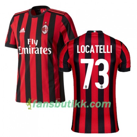 Fotballdrakt AC Milan LOCATELLI 73 Hjemmetrøye 2017-2018 Kortermet