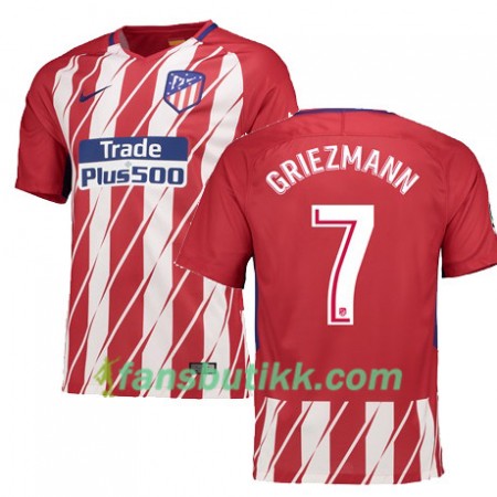 Fotballdrakt Atlético Madrid GRIEZMANN 7 Hjemmetrøye 2017-2018 Kortermet
