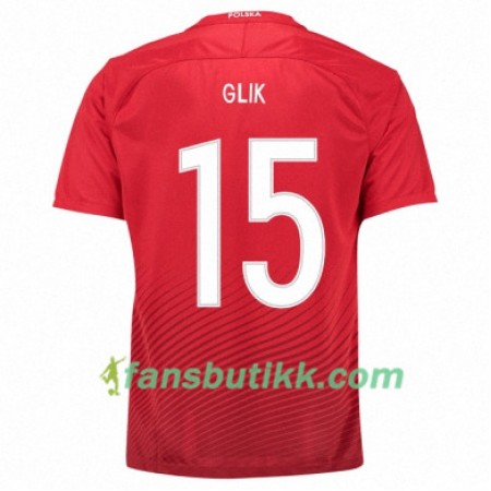 Fotballdrakt Polen KAMIL GLIK Bortetrøye Euro 2016