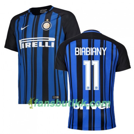 Fotballdrakt Inter BIABIANY 11 Hjemmetrøye 2017-2018 Kortermet