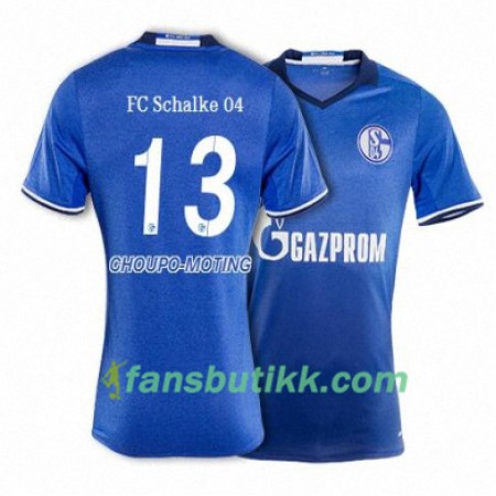 Fotballdrakt FC Schalke 04 CHOUPO MOTING 13 Hjemmetrøye 2017-2018 Kortermet