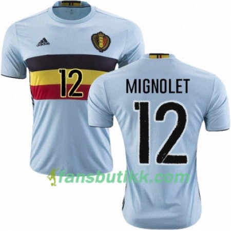 Fotballdrakt Belgia SIMON MIGNOLET Bortetrøye Euro 2016