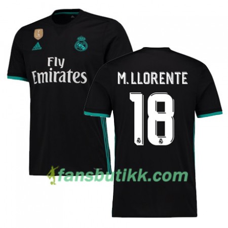 Fotballdrakt Real Madrid MARCOS LLORENTE 18 Bortetrøye 2017-2018 Kortermet