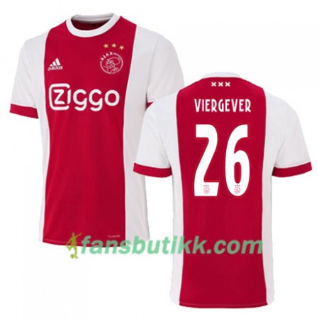 Fotballdrakt AFC Ajax NICK VIERGEVER 26 Hjemmetrøye 2017-2018 Kortermet