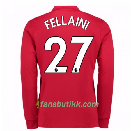 Fotballdrakt Manchester United Marouane Fellaini 27 Hjemmetrøye 2017-2018 Langermet