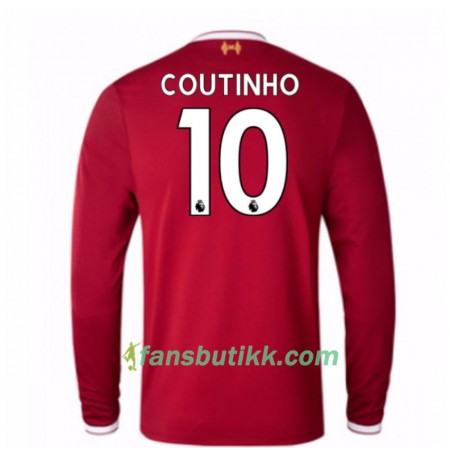 Fotballdrakt Liverpool Mario Philippe Coutinho 10 Hjemmetrøye 2017-2018 Langermet