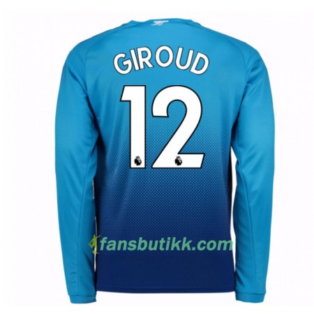 Fotballdrakt Arsenal Olivier Giroud 12 Bortetrøye 2017-2018 Langermet
