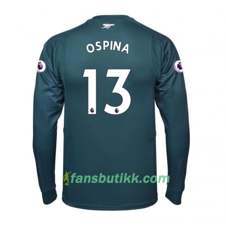 Fotballdrakt Arsenal Keeper David Ospina 13 Hjemmetrøye 2017-2018 Langermet