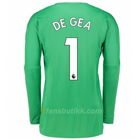 Fotballdrakt Manchester United Keeper David de Gea 1 Bortetrøye 2017-2018 Langermet