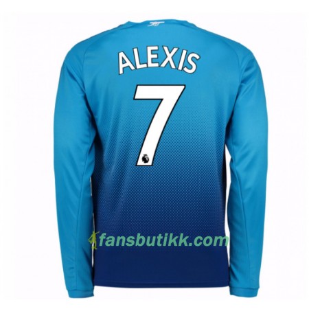 Fotballdrakt Arsenal Alexis Sanchez 7 Bortetrøye 2017-2018 Langermet