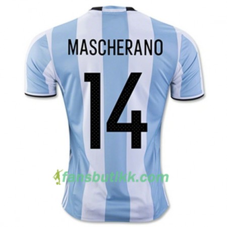 Fotballdrakt Argentina MASCHERANO Hjemmetrøye 2016/17 Kortermet
