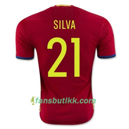 Fotballdrakt Spania SILVA Hjemmetrøye Euro 2016