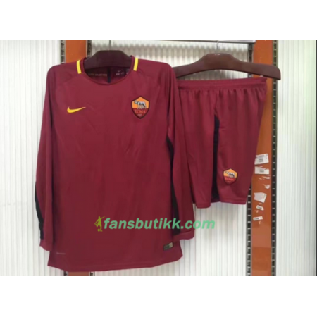 Fotballdrakt AS Roma Hjemmetrøye 2017-2018 Langermet