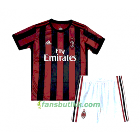 Fotballdrakt AC Milan Barn Hjemmetrøye 2017-2018 Kortermet