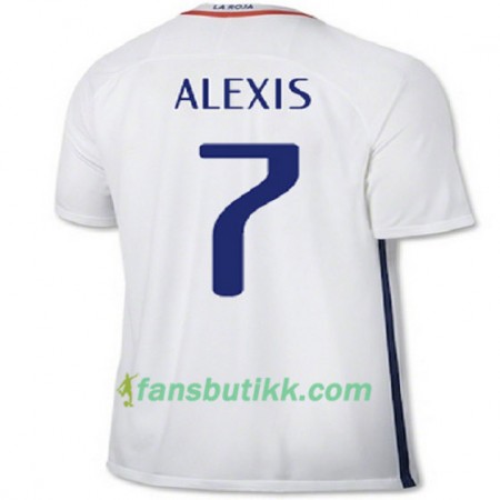 Fotballdrakt Chile ALEXIS Bortetrøye 2016/17 Kortermet