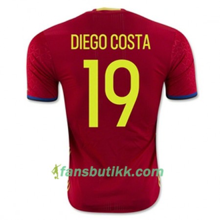 Fotballdrakt Spania DIEGO COSTA Hjemmetrøye Euro 2016
