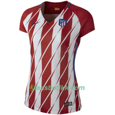 Fotballdrakt Atlético Madrid Dame Hjemmetrøye 2017-2018 Kortermet