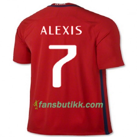 Fotballdrakt Chile ALEXIS Hjemmetrøye 2016/17 Kortermet