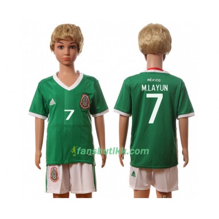 Fotballdrakt Mexico M.Layun 7 Barn Hjemmetrøye 2016 Kortermet