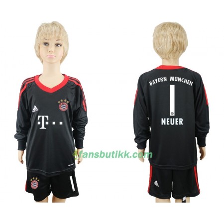 Fotballdrakt FC Bayern München Neuer 1 Keeper Barn Hjemmetrøye 2017-2018 Kortermet