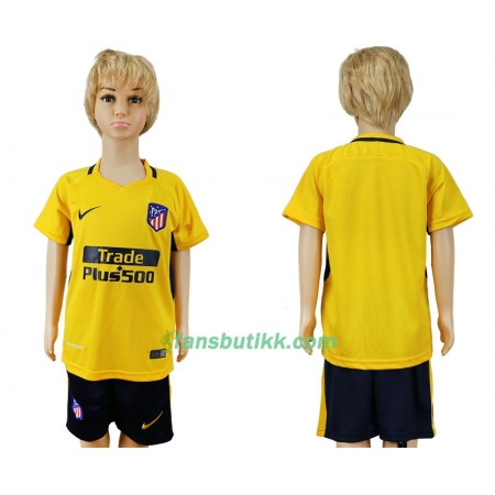 Fotballdrakt Atlético Madrid  Barn Bortetrøye 2017-2018 Kortermet