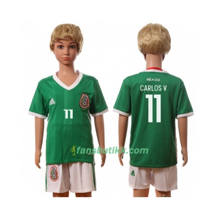 Fotballdrakt Mexico Carlos V 11 Barn Hjemmetrøye 2016 Kortermet