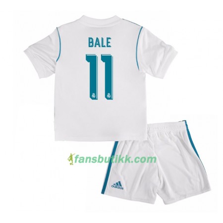 Fotballdrakt Real Madrid Gareth Bale 11 Barn Hjemmetrøye 2017-2018 Kortermet