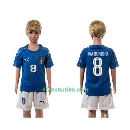 Fotballdrakt Italia Marchisio 8 Barn Hjemmetrøye 2016 Kortermet