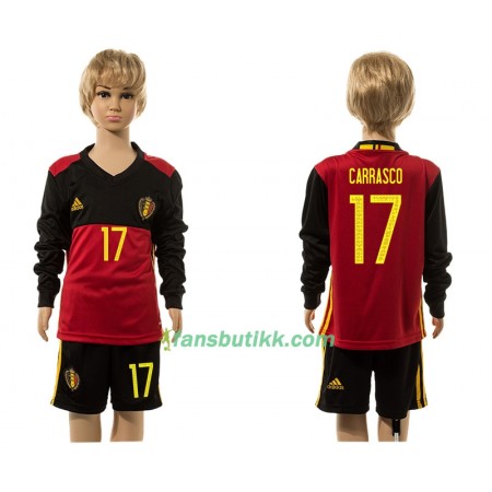 Fotballdrakt Belgia Carrasco 17 Barn Hjemmetrøye 2016 Langermet